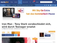Bild zum Artikel: Iron Man - Tony Stark verabschiedet sich, wird durch 15-jähriges Mädchen ersetzt!