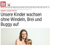 Bild zum Artikel: Keine Windeln, kein Brei, kein Buggy - Wir sind moderne Steinzeit-Mütter