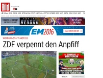 Bild zum Artikel: Werbung statt Anstoß - ZDF verpennt den Anpfiff