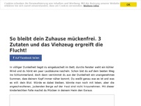 Bild zum Artikel: So bleibt dein Zuhause mückenfrei. 3 Zutaten und das Viehzeug ergreift die Flucht!