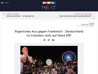 Bild zum Artikel: Ärgerliches Aus gegen Frankreich - Deutschland ist trotzdem stolz auf diese EM!