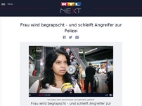 Bild zum Artikel: Frau wird begrapscht - und schleift Angreifer zur Polizei