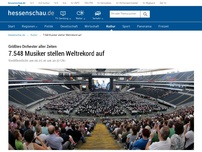 Bild zum Artikel: 7.548 Musiker stellen Weltrekord auf