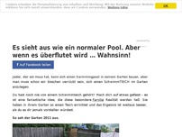 Bild zum Artikel: Es sieht aus wie ein normaler Pool. Aber wenn es überflutet wird … Wahnsinn!