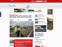 Bild zum Artikel: Verkehrsdrama auf der A60 - Tödlicher Unfall auf der Autobahn: Gaffer filmen Opfer, Polizei zahlt es ihnen heim