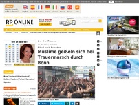 Bild zum Artikel: Ritual nach Ramadan - Muslime geißeln sich bei Trauermarsch durch Bonn