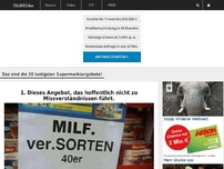 Bild zum Artikel: Das sind die 30 lustigsten Supermarktangebote!