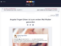 Bild zum Artikel: Angela Finger-Erben ist Mama geworden