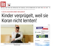 Bild zum Artikel: Vater lachend vor Gericht - Kinder verprügelt, weil sie den Koran nicht lernten!