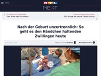 Bild zum Artikel: Nach der Geburt unzertrennlich: So geht es den Händchen haltenden Zwillingen heute