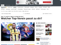 Bild zum Artikel: Welcher Top-Verein passt zu dir?