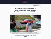 Bild zum Artikel: Gaffer filmen sterbenden LKW-Fahrer