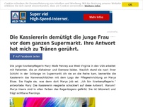 Bild zum Artikel: Die Kassiererin demütigt die junge Frau vor dem ganzen Supermarkt. Ihre Antwort hat mich zu Tränen gerührt.