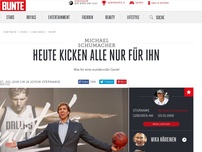 Bild zum Artikel: Heute kicken alle nur für ihn