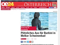 Bild zum Artikel: Plötzliches Aus für Burkini in Melker Schwimmbad