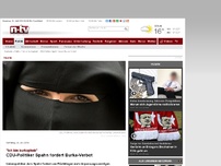 Bild zum Artikel: 'Ich bin burkaphob': CDU-Politiker Spahn fordert Burka-Verbot