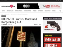 Bild zum Artikel: DIE PARTEI ruft zu Mord und Bürgerkrieg auf