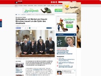 Bild zum Artikel: Ökumenische Gebete - Gottesdienst mit Merkel und Gauck: München trauert um die Opfer des Amoklaufs