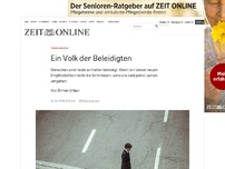 Bild zum Artikel: Debattenkultur: Ein Volk der Beleidigten