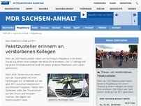 Bild zum Artikel: Paketzusteller erinnern an verstorbenen Kollegen