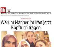 Bild zum Artikel: Zum Ärger der Mullahs - Warum Männer im Iran jetzt Kopftuch tragen