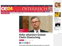 Bild zum Artikel: Hofer attackiert Grünen-Chefin Glawischnig