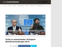 Bild zum Artikel: Türkei zu unberechenbar: EU beginnt Beitrittsverhandlungen mit IS
