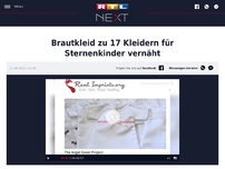 Bild zum Artikel: Brautkleid zu 17 Kleidern für Sternenkinder vernäht