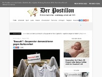 Bild zum Artikel: 'Buuuuh!': Gespenster demonstrieren gegen Burkaverbot