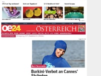 Bild zum Artikel: Burkini-Verbot an Cannes' Stränden