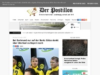 Bild zum Artikel: Bei Dortmund nur auf der Bank: Götze denkt über Wechsel zu Bayern nach