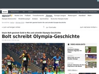 Bild zum Artikel: 7. Gold - Bolt schreibt Olympia-Geschichte