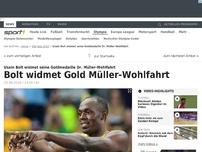 Bild zum Artikel: Bolt widmet Gold Müller-Wohlfahrt