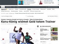 Bild zum Artikel: Gold und Silber für trauernde Kanuten