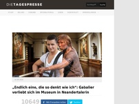 Bild zum Artikel: „Endlich eine, die so denkt wie ich“: Gabalier verliebt sich im Museum in Neandertalerin