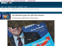Bild zum Artikel: Wahlkampf: Die Methoden gegen die AfD sind unlauter