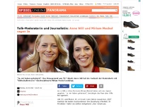 Bild zum Artikel: Talk-Moderatorin und Journalistin: Anne Will und Miriam Meckel haben geheiratet