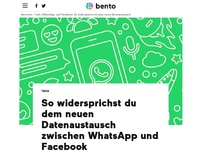 Bild zum Artikel: So widersprichst du dem neuen Datenaustausch zwischen WhatsApp und Facebook