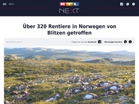 Bild zum Artikel: Über 320 Rentiere in Norwegen von Blitzen getroffen