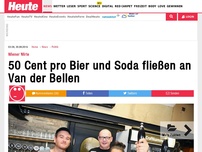 Bild zum Artikel: Wiener Wirte: 50 Cent pro Bier und Soda fließen an Van der Bellen