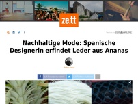 Bild zum Artikel: Nachhaltige Mode: Spanische Designerin erfindet Leder aus Ananas