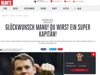 Bild zum Artikel: Glückwunsch Manu! Du wirst ein super Kapitän!