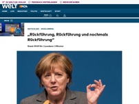 Bild zum Artikel: Angela Merkel: 'Rückführung, Rückführung und nochmals Rückführung'