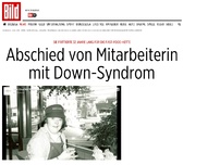 Bild zum Artikel: 32 Jahre an der Fritteuse - Abschied von Mitarbeiterin mit Down-Syndrom