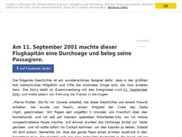 Bild zum Artikel: Am 11. September 2001 machte dieser Flugkapitän eine Durchsage und belog seine Passagiere.