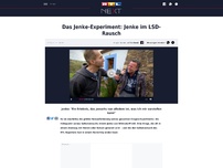 Bild zum Artikel: Zwischen Himmel und Hölle: Jenke gefangen im LSD-Rausch