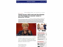 Bild zum Artikel: Peinlich: Gesine Schwan (SPD) relativiert Sex-Attacken von Flüchtlingen mit sexueller Gewalt in deutschen Familien