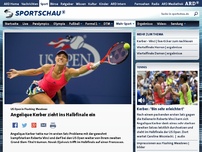 Bild zum Artikel: Deutschlands beste Tennisspielerin Kerber nach souveräner Vorstellung im Halbfinale der US Open