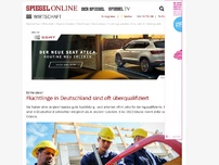 Bild zum Artikel: EU-Vergleich: Flüchtlinge in Deutschland sind oft überqualifiziert