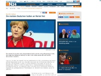 Bild zum Artikel: Neue N24-Umfrage - 
Die meisten Deutschen halten an Merkel fest
